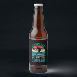 Tennis Dad Retro Sunset Bier Etiket<br><div class="desc">Tennis Dad Retro Sunset</div>