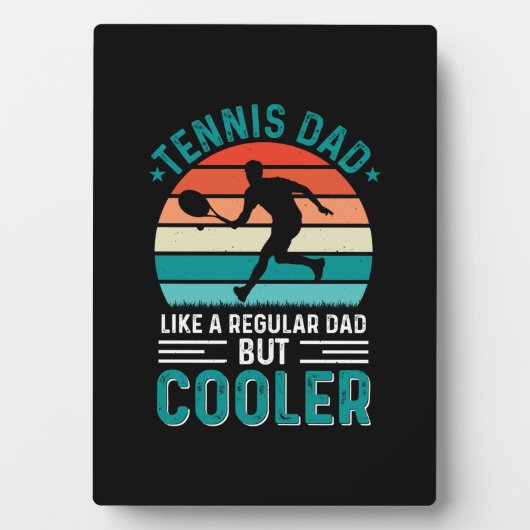 Tennis Dad Retro Sunset Fotoplaat (voorkant)