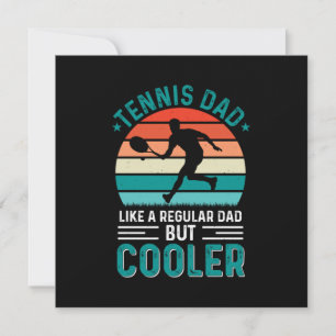 Tennis Dad Retro Sunset Kaart