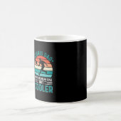 Tennis Dad Retro Sunset Koffiemok (Voorkant rechts)