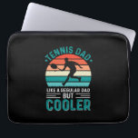 Tennis Dad Retro Sunset Laptop Sleeve<br><div class="desc">Tennis Dad Retro Sunset</div>