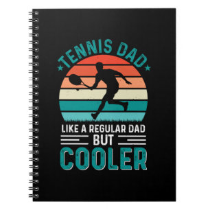 Tennis Dad Retro Sunset Notitieboek