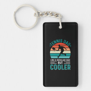 Tennis Dad Retro Sunset Sleutelhanger