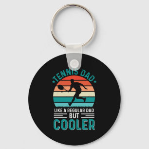 Tennis Dad Retro Sunset Sleutelhanger