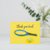 Tennis Dank coach voor Tennis Speler  Briefkaart (Staand voorkant)