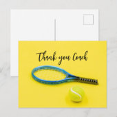 Tennis Dank coach voor Tennis Speler  Briefkaart (Voorkant / Achterkant)