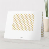 Tennis Dank u Coach Goud Gepersonaliseerd Gevouwen Bedankkaart (Achterkant)