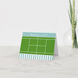 Tennis Dankkaartjes Bedankkaart
