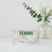 Tennis dat is alles visitekaartje (Staand voorkant)