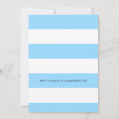 Tennis Day Out | Tennis Thlege Blue Invite Kaart (Achterkant)