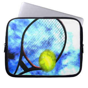 Tennis de hele dag gekrompen stijl laptop sleeve