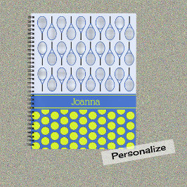 Tennis de naam van het patroon notitieboek