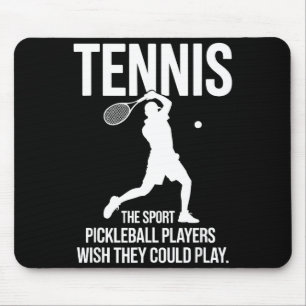 Tennis de sport pickleball spelers wensen dat ze k muismat