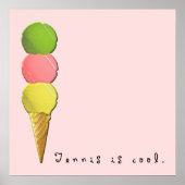 Tennis decor poster (Voorkant)