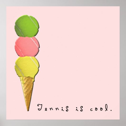 Tennis decor poster (Voorkant)