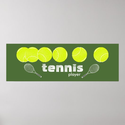 tennis decoratie (Voorkant)