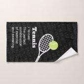 Tennis Definitie Oefening en vloeken Handdoek (Handdoek)