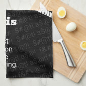 Tennis Definitie Oefening en vloeken Theedoek (Quarter Fold)