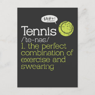 Tennis Definition Briefkaart