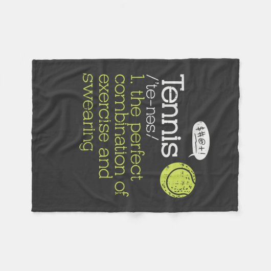 Tennis Definition Fleece Deken (Voorkant (Horizontaal))