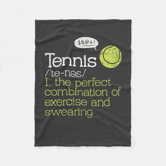 Tennis Definition Fleece Deken (Voorkant)