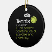 Tennis Definition Keramisch Ornament (Links)