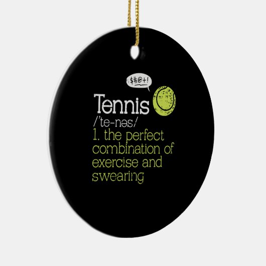 Tennis Definition Keramisch Ornament (Rechts)
