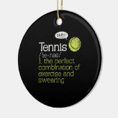 Tennis Definition Keramisch Ornament (Links)