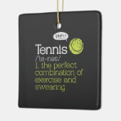 Tennis Definition Keramisch Ornament (Links)