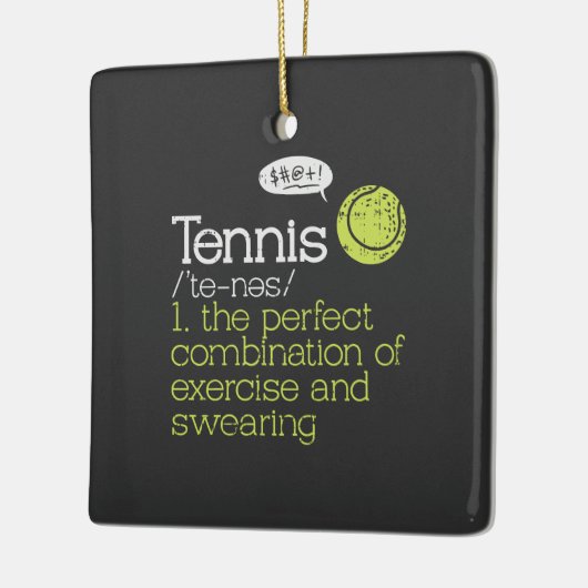 Tennis Definition Keramisch Ornament (Links)