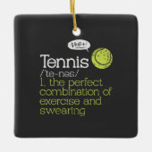 Tennis Definition Keramisch Ornament (Voorkant)