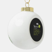 Tennis Definition Keramische Bal Ornament (Links)