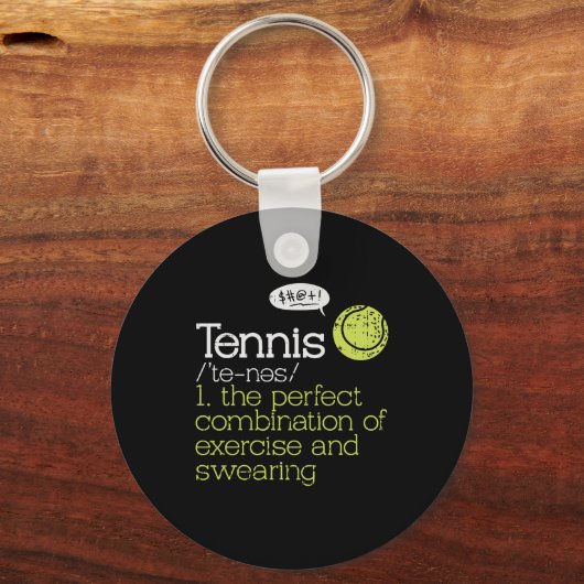 Tennis Definition Sleutelhanger (Voorkant)