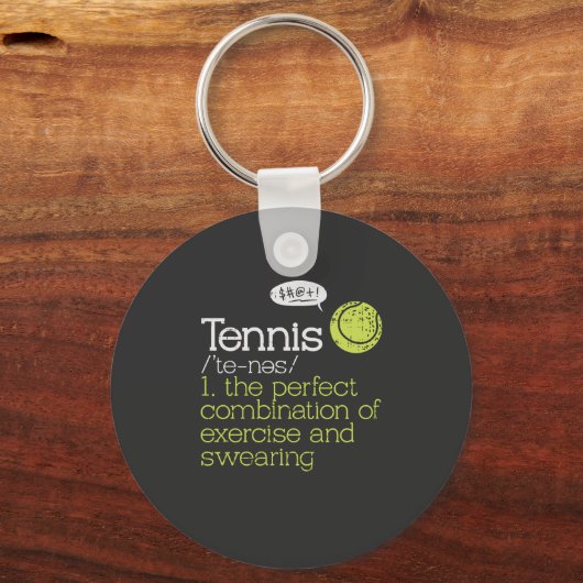 Tennis Definition Sleutelhanger (Voorkant)