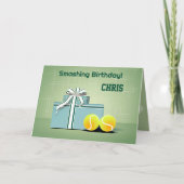 🎾Tennis Delight: Een knallende verjaardag Kaart (Voorkant)