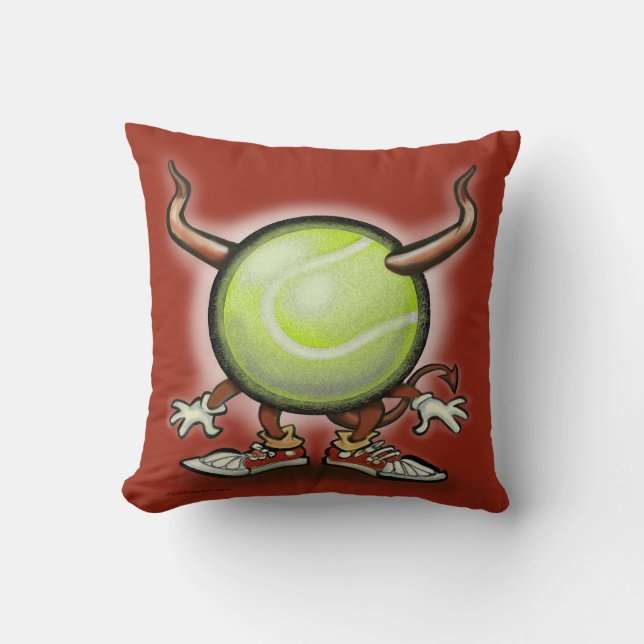 Tennis Demon Sierkussen (Voorkant)