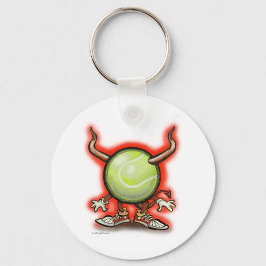 Tennis Demon Sleutelhanger (Voorkant)