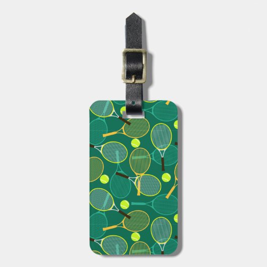 Tennis Design Bagagelabels (Voorkant verticaal)