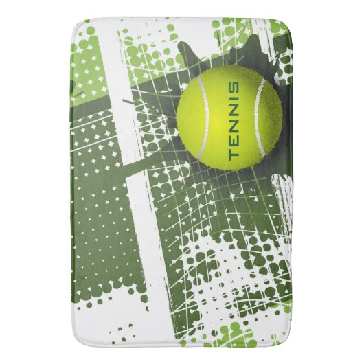 Tennis Design Bath Mat (Voorkant Verticaal)