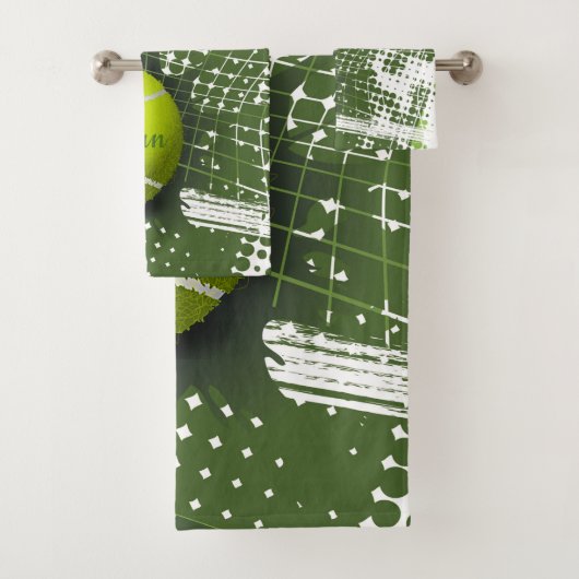 Tennis Design Bath Towel Set Bad Handdoek (Insitu)