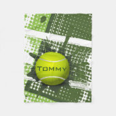 Tennis Design Fleece Blanket (Voorkant)