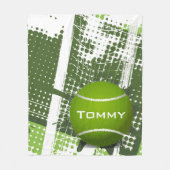 Tennis Design Fleece Blanket (Voorkant)