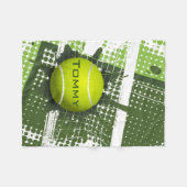 Tennis Design Fleece Blanket Deken (Voorkant (Horizontaal))