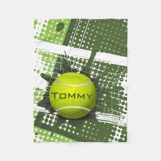 Tennis Design Fleece Blanket Deken (Voorkant)
