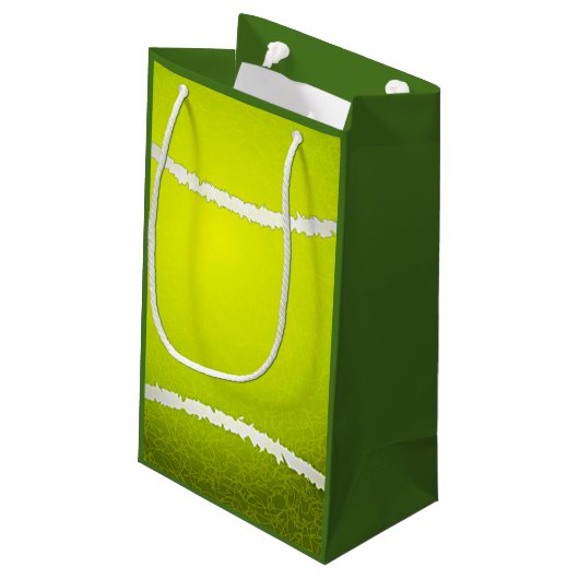 Tennis Design Gift Bag Klein Cadeauzakje (Achterkant Gekanteld)
