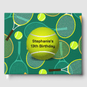 Tennis Design Guest Book Gastenboek (Voorkant)