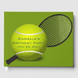 Tennis Design Guest Book Gastenboek