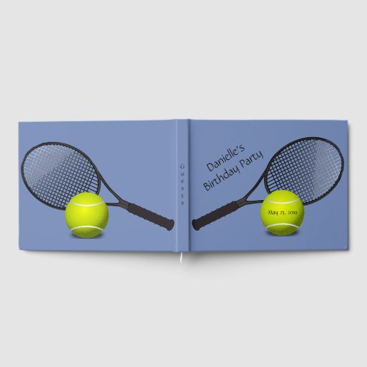 Tennis Design Guest Book Gastenboek (Volledig)