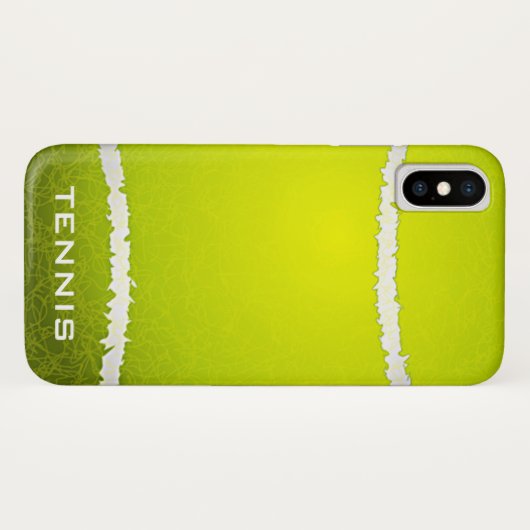 Tennis Design iPhone X Hoesje (Achterkant (horizontaal))