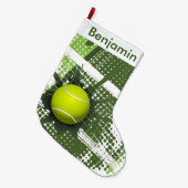 Tennis Design Large Kerststop Grote Kerstsok (Voorkant (Hangend))